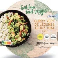 Amount of sugar in Curry vert de légumes et riz thaï