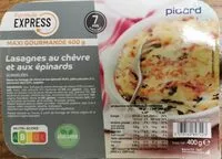 Sokerin määrä sisällä Lasagne au chèvre et aux épinards