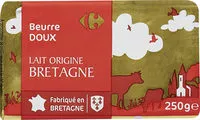 Cantidad de azúcar en Beurre gastronomique DOUX