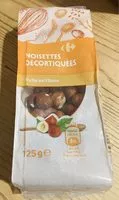 入っている砂糖の量 Noisettes Décortiquées