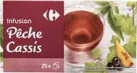 Zuckermenge drin Infusion saveur pêche cassis
