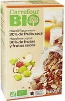 Zuckermenge drin Muesli floconneux 30% de fruits secs