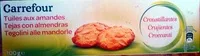 入っている砂糖の量 Tuiles aux amandes