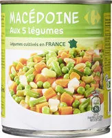 चीनी की मात्रा Macédoine de Légumes