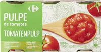 入っている砂糖の量 Pulpe de tomates nature