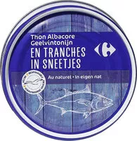 含糖量 THON EN TRANCHES Albacore AU NATUREL