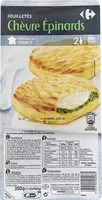 Suhkru kogus sees Feuilletés chèvre épinards