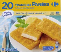 Zuckermenge drin 20 Tranches panées Colin d'Alaska