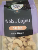 İçindeki şeker miktarı Noix de cajou sel de Camargue