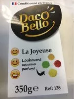 Sucre et nutriments contenus dans Daci bello