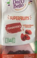 Suhkru kogus sees Cranberries