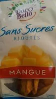 Sokerin määrä sisällä Mangue sans sucres ajoutés