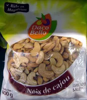 含糖量 Noix de cajou grillées salées Daco Bello