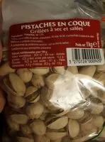 Sokerin määrä sisällä Pistache grillées à sec et salees