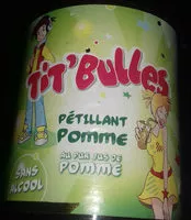 Sucre et nutriments contenus dans Tit bulles