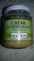 चीनी की मात्रा Jean Martin creme d'artichaut