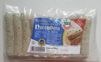 Cantidad de azúcar en Véritables saucisses de Nuremberg
