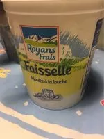 Quantité de sucre dans Faisselle moulée à la louche