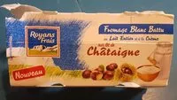 Quantité de sucre dans Fromage blanc battu sur lit de chataigne