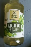 Jumlah gula yang masuk Sirop Mojito citron vert et menthe