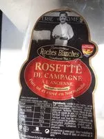 Quantité de sucre dans Rosette de campagne pur porc, Fabrication artisanale