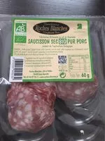 Quantité de sucre dans Saucisson Sec BIO pur porc