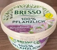 Zuckermenge drin Bresso 100% pflanzlich Knoblauch&Kräuter