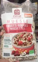 Quantité de sucre dans Muesli fruit rouges noisettes