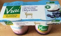 Quantité de sucre dans Myrtille lait de brebis bio