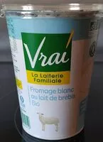 Sugar and nutrients in Vrai