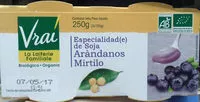Jumlah gula yang masuk Especialidad de soja Arándanos