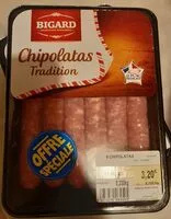 Zuckermenge drin Chipolatas 10%de viande