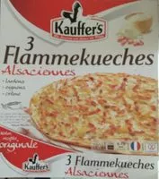 入っている砂糖の量 3 flammekueches alsaciennes