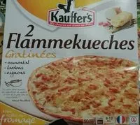 入っている砂糖の量 Tarte flambée gratinée