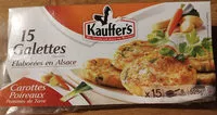 入っている砂糖の量 Galette Kauffer's pdt carottes Poireaux