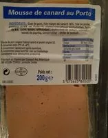 Zuckermenge drin Mousse de canard au porto