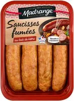 Sokerin määrä sisällä Saucisses fumées au bois de hêtre à l'ancienne