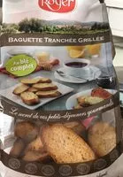 İçindeki şeker miktarı Baguette tranchée grillée