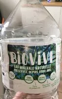 Sucre et nutriments contenus dans Biovive