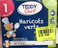 Sucre et nutriments contenus dans Teddy chef