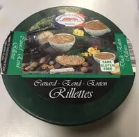 入っている砂糖の量 Rillettes de canard