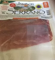 Suhkru kogus sees Jambon Serrano