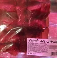 Quantité de sucre dans Viande des grisons