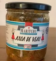 Quantité de sucre dans Axoa de veau