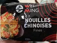 Cantidad de azúcar en Nouilles chinoises fines