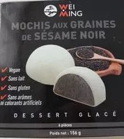 Cantidad de azúcar en Mochis aux graines de sésame noir
