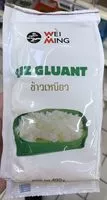 Cantidad de azúcar en Riz gluant