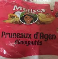 İçindeki şeker miktarı Pruneaux d'agent denoyautés