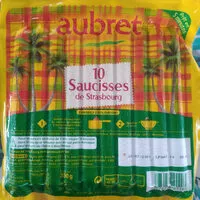 Sucre et nutriments contenus dans Aubret