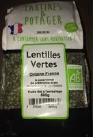 Sucre et nutriments contenus dans Tartines potager